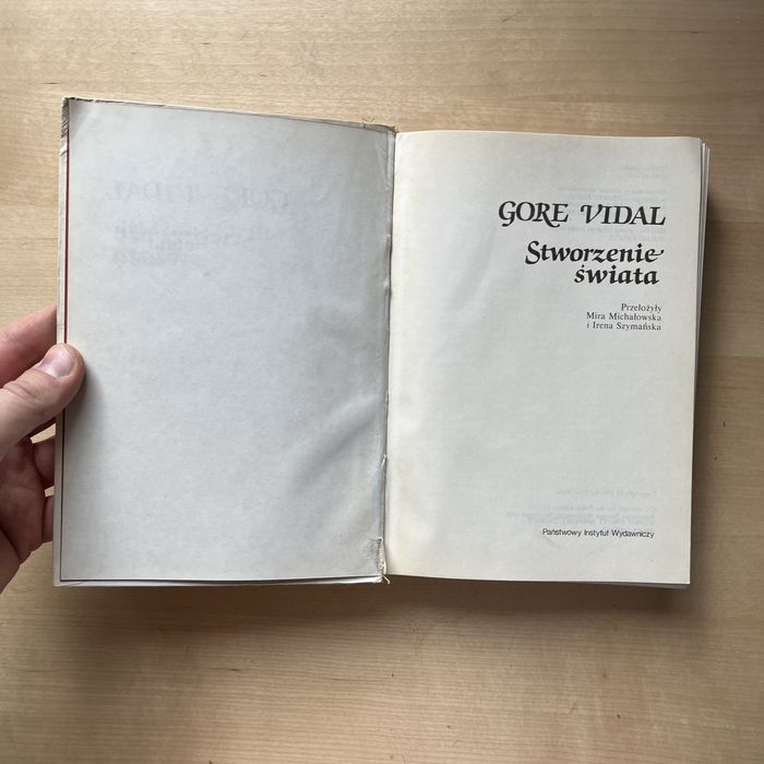 Gore Vidal Stworzenie Świata Maria Michałowska