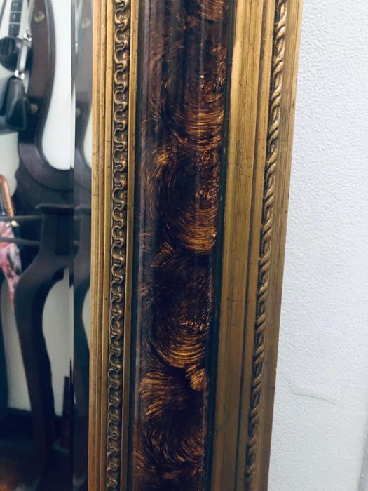 Espelho vintageem talha dourada