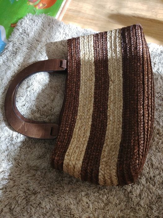 Torebka letnia słomkowy koszyk