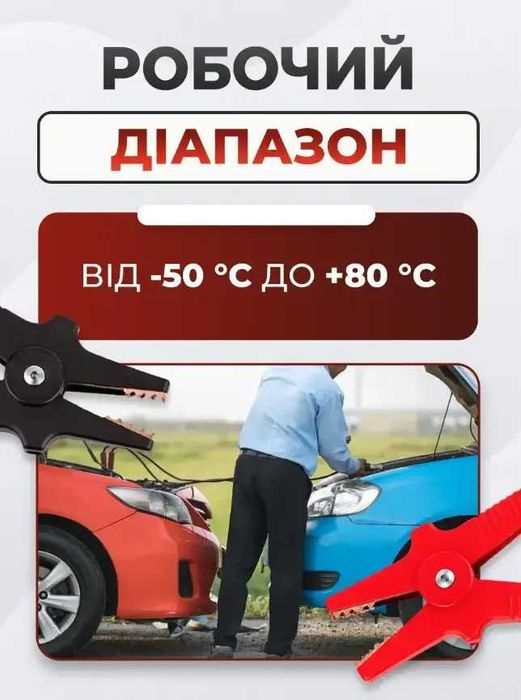 Пусковые провода  для легковых авто и внедорожников медные в сумке