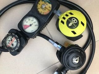 BCD, regulador e saco de transporte