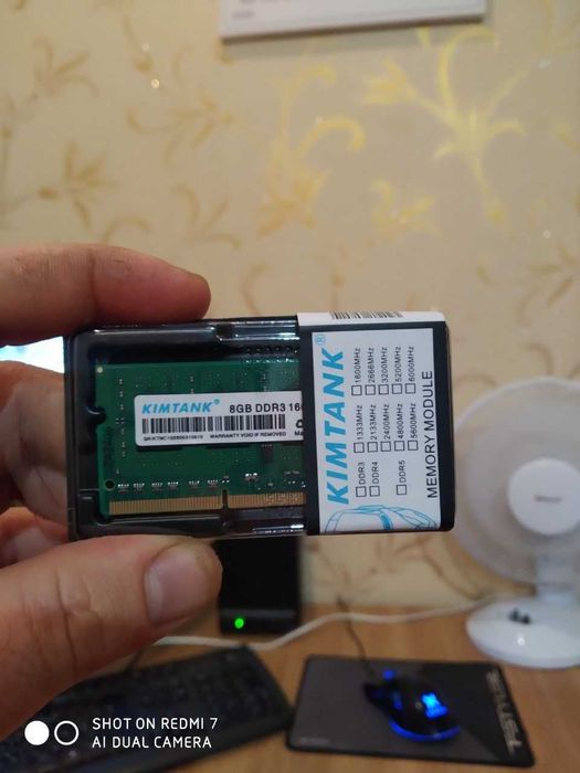 Оперативная память 8GB DDR3 НОВАЯ 1600Hz на ПК