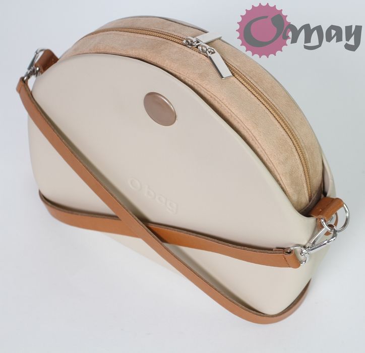 organizer OBAG MOON LIGHT biszkopt eko zamsz 2 kieszenie wkład OMAY