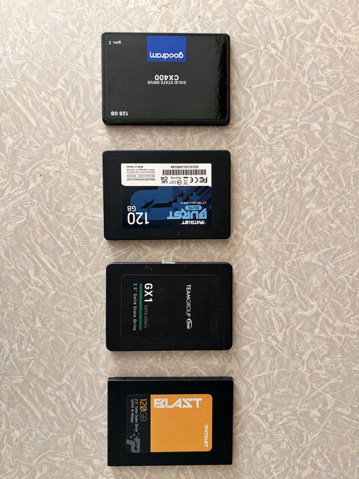 SSD 120/128 GB Goodram, Patriot, TeamGroup – SATA III