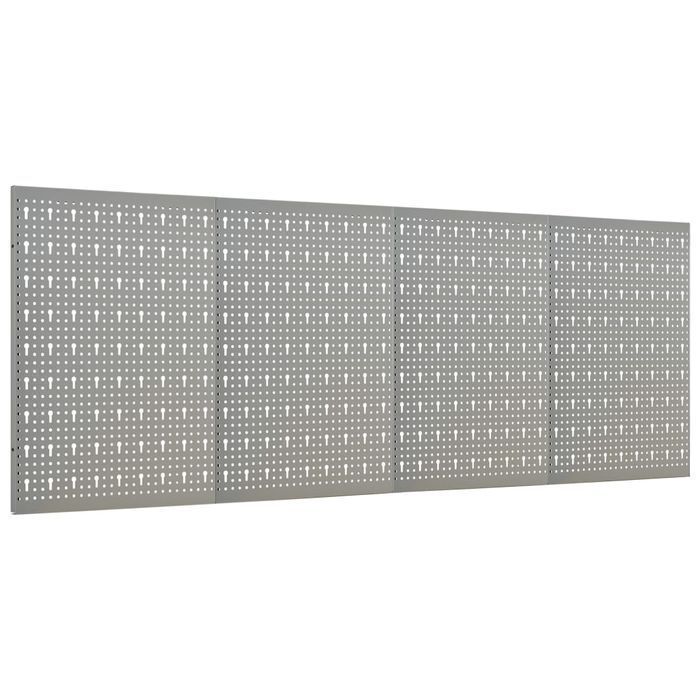 Vidaxl Ścienne Płyty Perforowane, 4 Szt., 40X58 Cm, Stal
