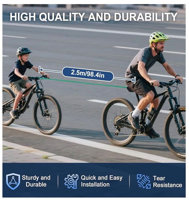 Corda de reboque para bicicletas