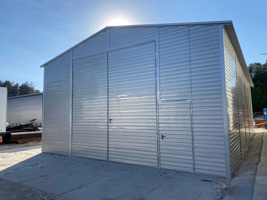 Garaż blaszak 6x8 PRODUCENT RÓŻNE Garaż blaszany Magazyn 6x10 8x8 5x7 6x6 7x7 6x9 7x9 5x10 Duży garaż blaszak na wymiar zamówienie Wiata hala Garaż
