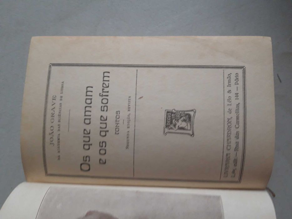 Livro PA-6 - João Grave - Os que Amam e os que Sofrem