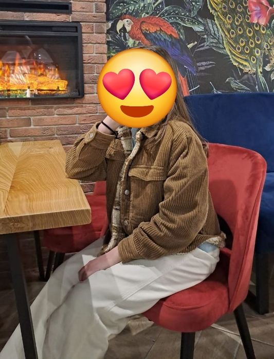 Куртка вельветова з утепленням zara