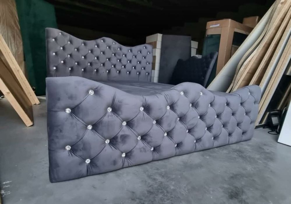 Łóżko kontynentalne 160x200 Glamour szybka realizacja