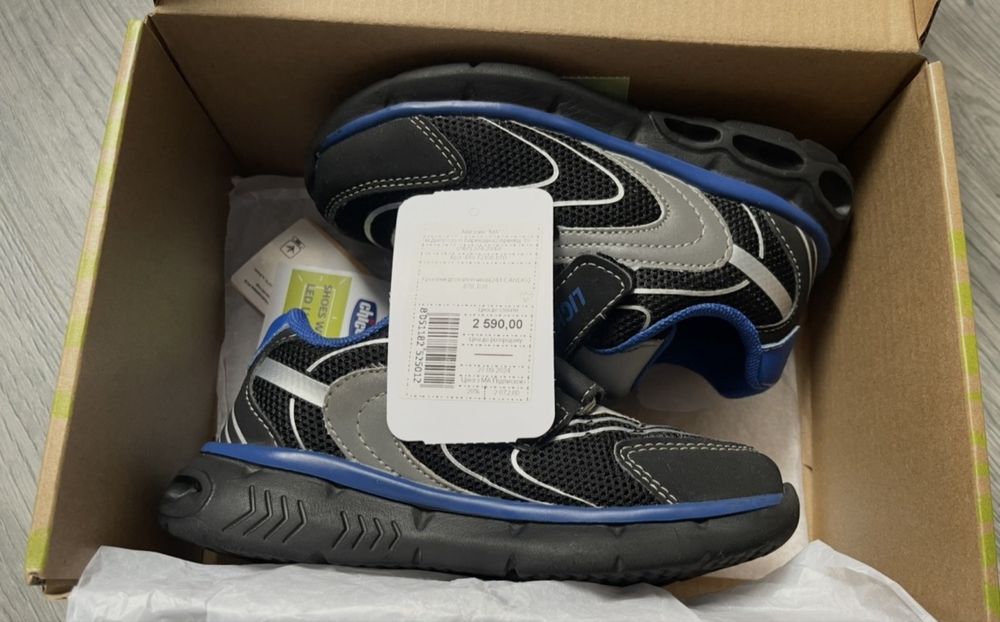 Дитячі кросівки Chicco Light Candis Black, розмір 28 (устілка 28).