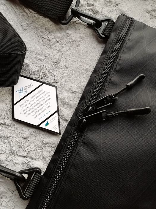Сумка x-pac месенджер через плече ікспак икспак x-pack теквир techwear xpack кросбоді на плечо X-BRSK-BAG черная  edc fivedotsgear streetwear urban