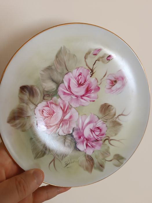 Prato pintado a mão 21 cm