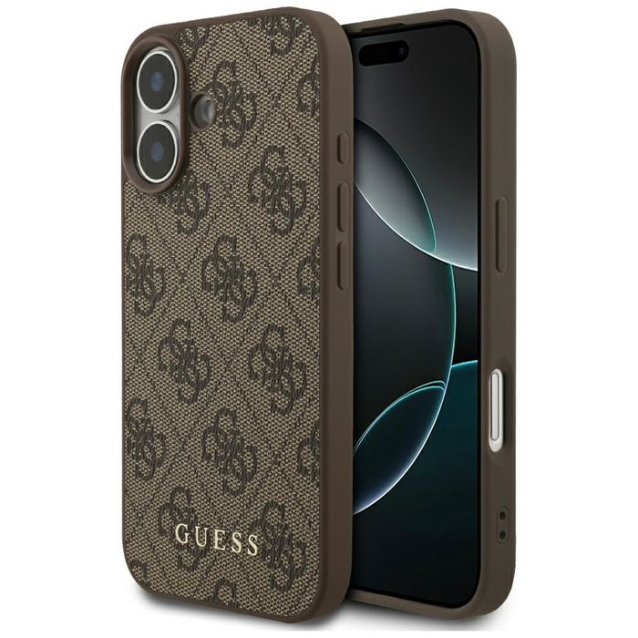 Etui do iPhone 17 Guess 4G Classic brązowy