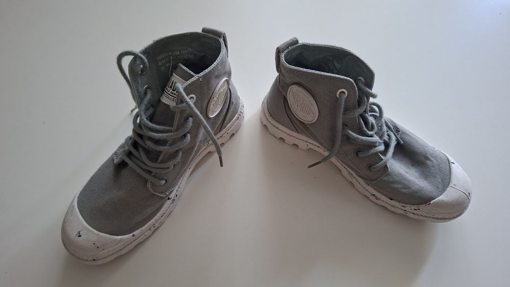 Palladium szare wysokie trampki rozmiar 39 / wypadają 38