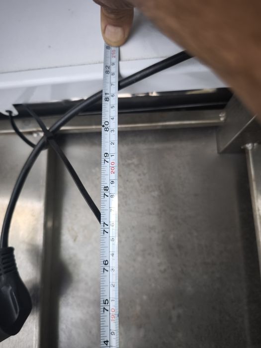 Bancada em inox com 2100mm x 570mm