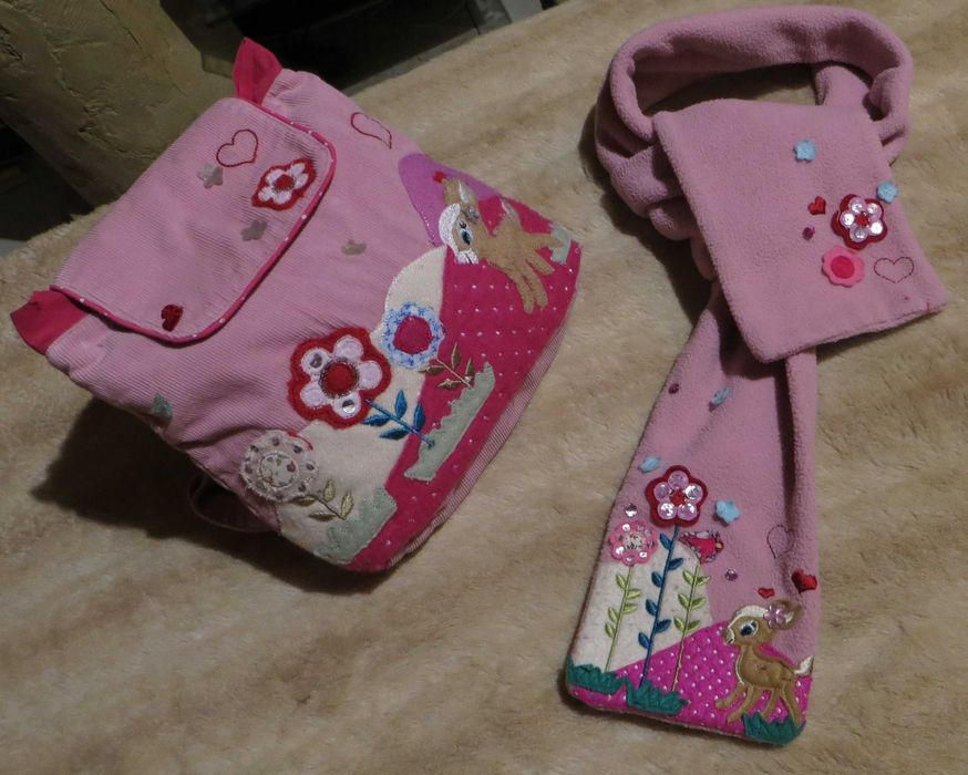 Conjunto Mochila e Cachecol - Original Bambi Angels Acessories