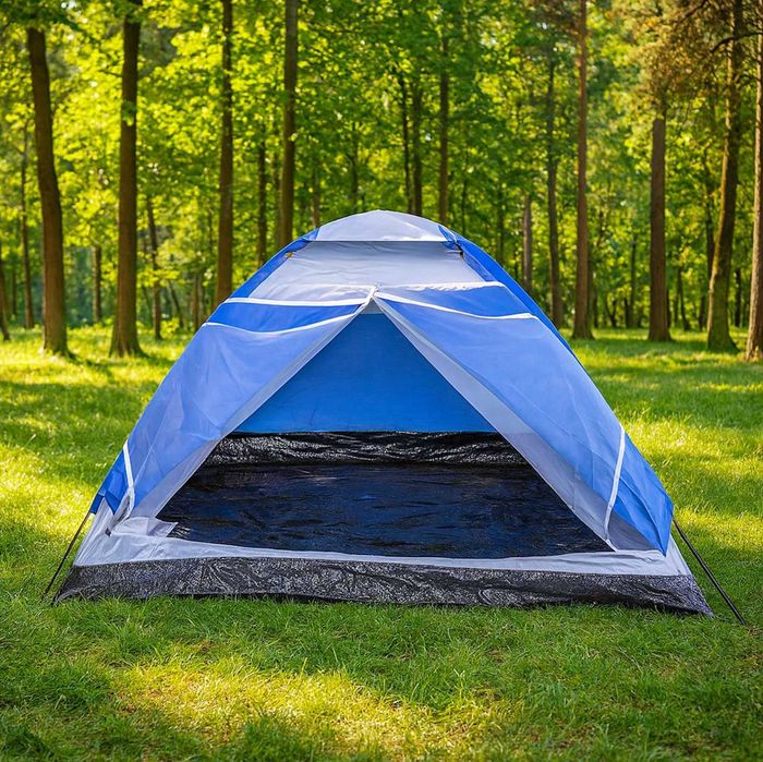 Nowy 2w1 Mocny Namiot Turystyczny Rodzinny Kempingowy 4 osobowy+GRATIS