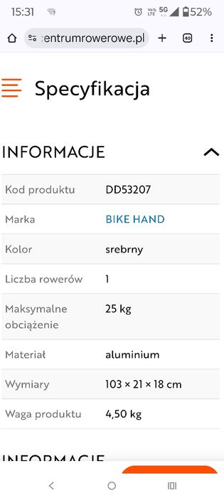 Stojak serwisowy do roweru