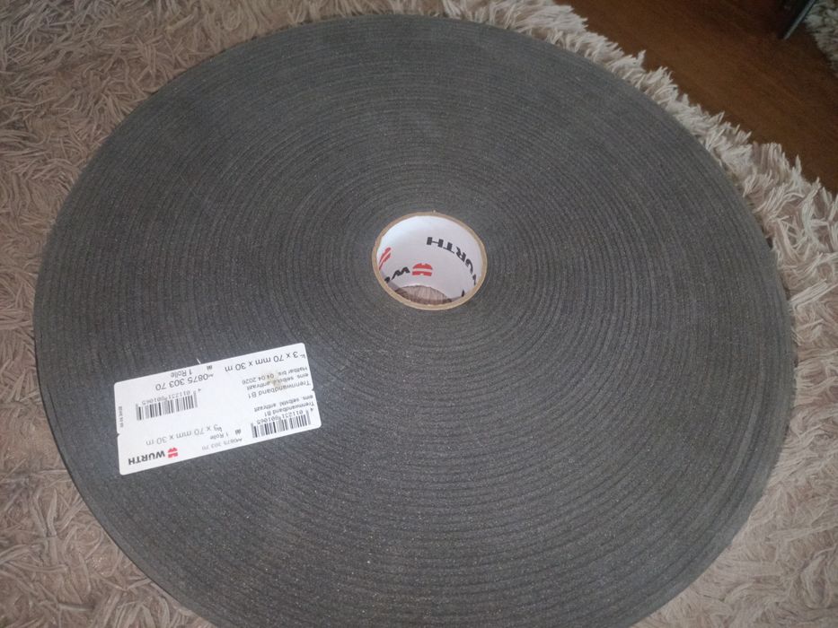 Taśma wygłuszająca Wurth 2x70mmx30m pod profile