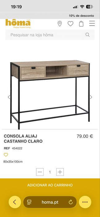 Consola castanha