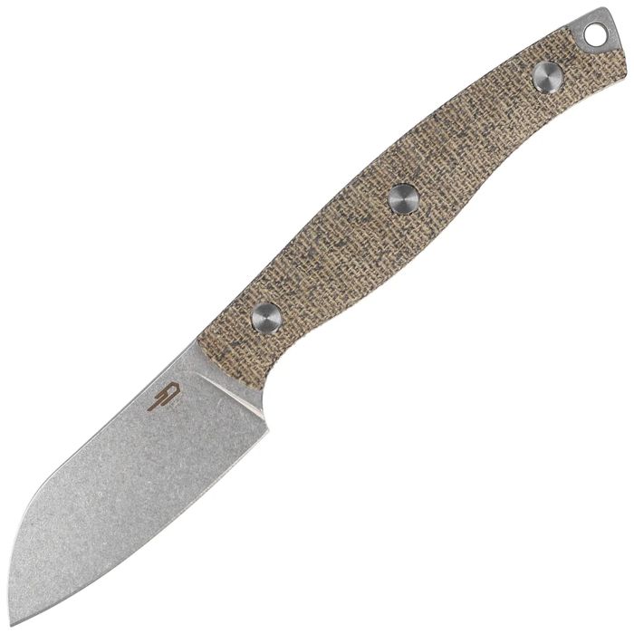 Nóż Bestech Heidiblacksmith#3 Sheepsfoot Green Canvas Micarta, Stonewashed 14C28N by Heidi (BFK07C)