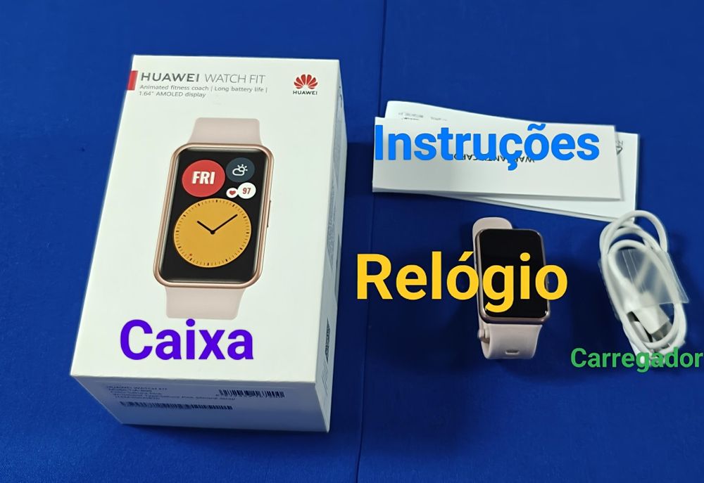 Huawei Watch Fit
Ecrã amoled de 1.64"
Bateria de longa dura
