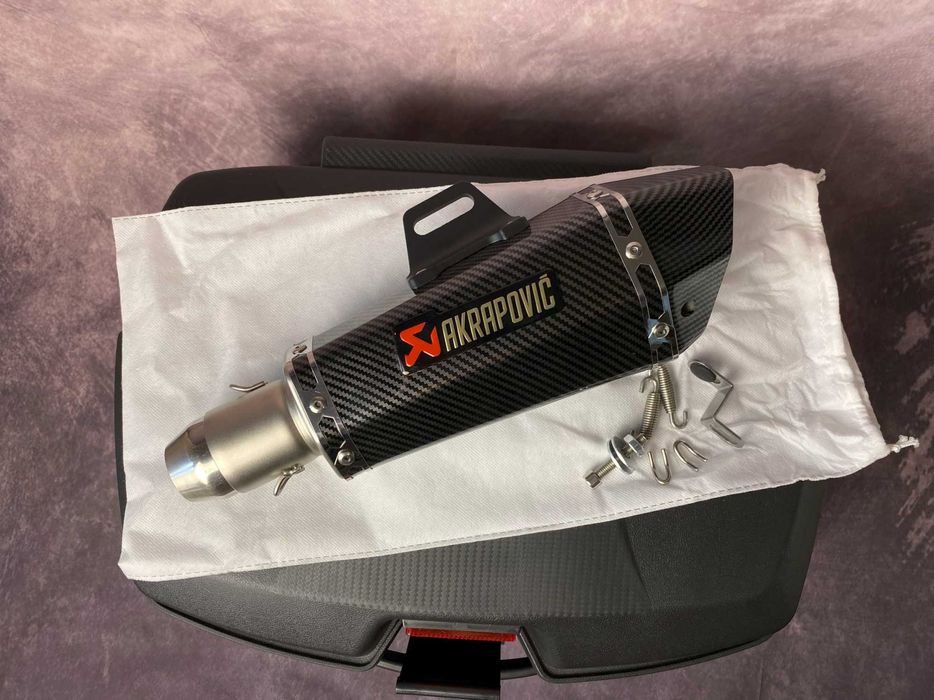 Акрапович Прямоточний вихлоп Прямоток вихлопна труба на мопед мотоцикл