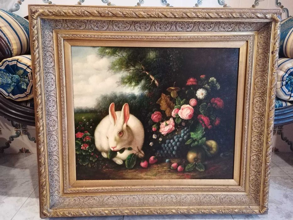 Quadro em óleo sobre tela - Origem USA