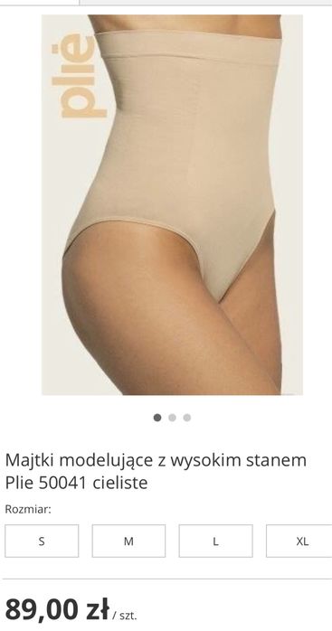 NOWE Figi wyszczuplające Plie rozmiar S 34-36