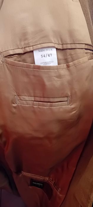 Fato completo em bombazina para homem