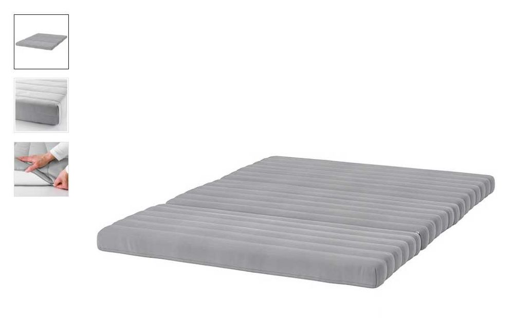 Sofá-cama (casal) + colchão, com estrutura metálica