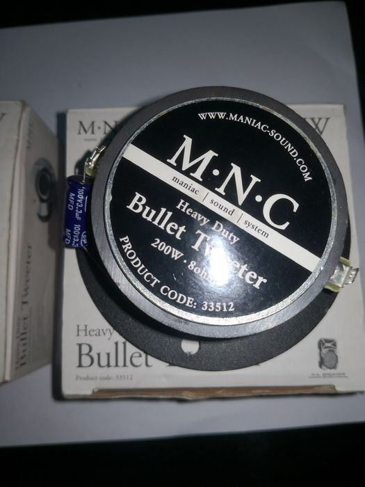 Par de M.N.C. Bullet Tweeter  - Reservado200 W 8 Ohm code 33512