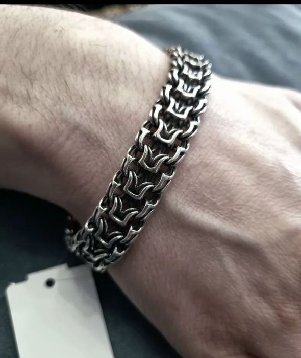 ИМПЕРАТОР  Серебряный браслет  35 - 45  грамм  925проба