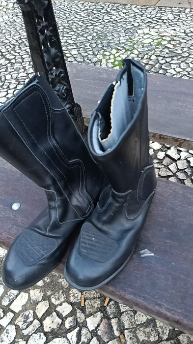 Botas de Pele para andar de Mota