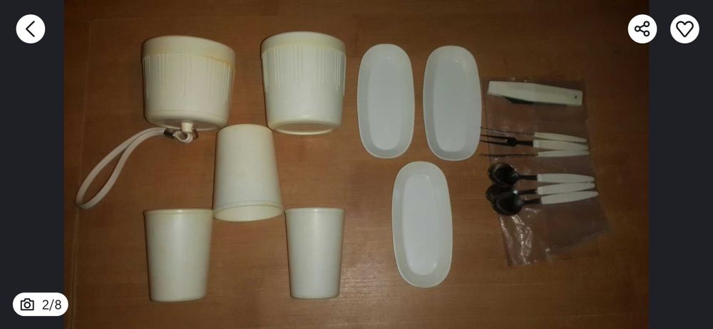 Набір  для мандрів.
Ланч - бокс, лотки для яєць для поїздки з рі