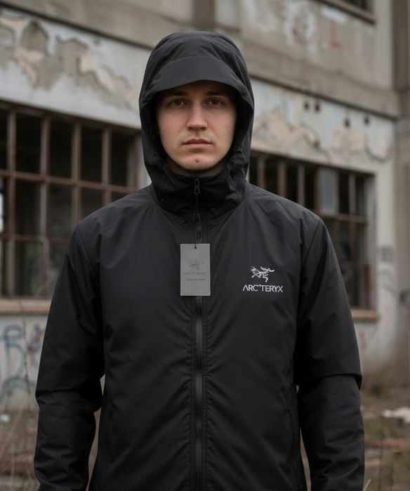 Черный Бомбер Arcteryx - XS-XXL - Ветровка Артерикс GORETEX