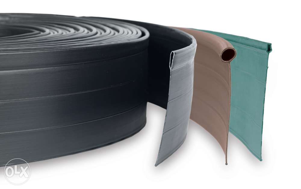 Separador flexível Relva ou pedra : verde, preto e castanho