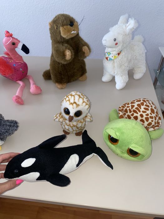 Мягкие игрушки Мишка-полицейский,Скай-щенячий, фламинго,черепаха,белка