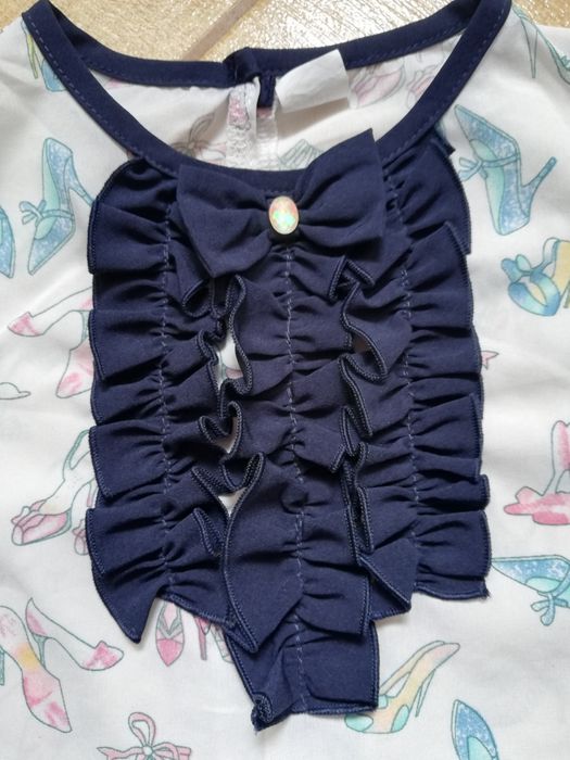 JAK NOWA elegancka bluzka r. 140 butki szpilki