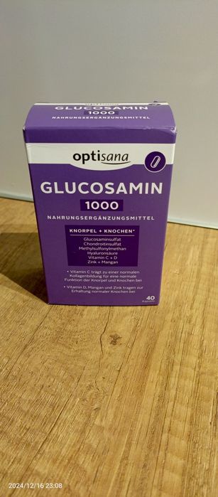 Glukozamina Optisana z Niemiec Glucosamine 1000mg witamina C