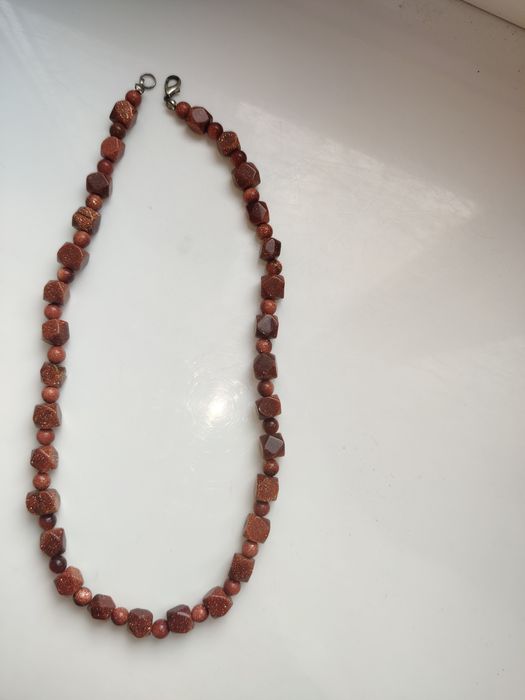 Бусы из натурального камня Авантюрин "золотой песок"  46 см ожерелье