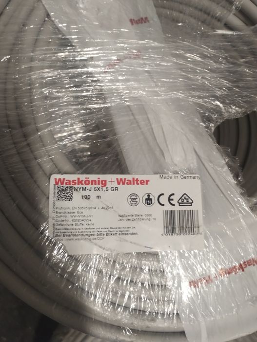 Kabel elektryczny okrągły NYM-J 5×1,5
