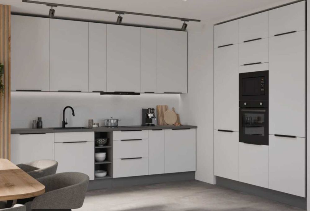 Zestaw mebli kuchennych AGA, niepalcujące fronty, szafki na sztuki !!!