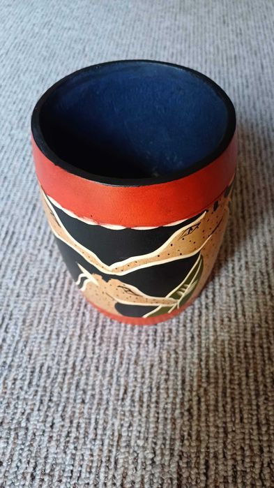 Copo/Vaso para lápis - Arte Africana (Moçambique)