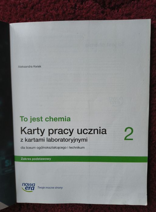 Karty pracy ucznia 2 z chemii