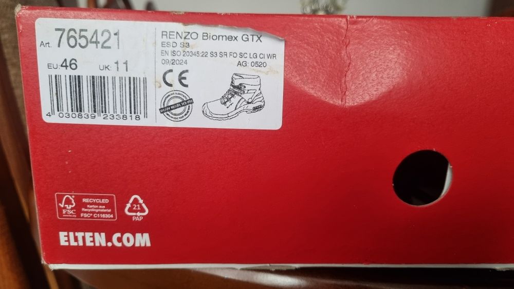 Buty robocze 45 46 elten atlas gtx