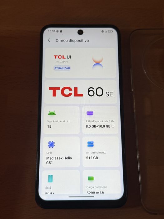 Tcl 60se versao 8/512gb desbloqueado(ACEITO RETOMA)