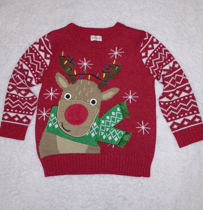 Детский новогодний свитер
