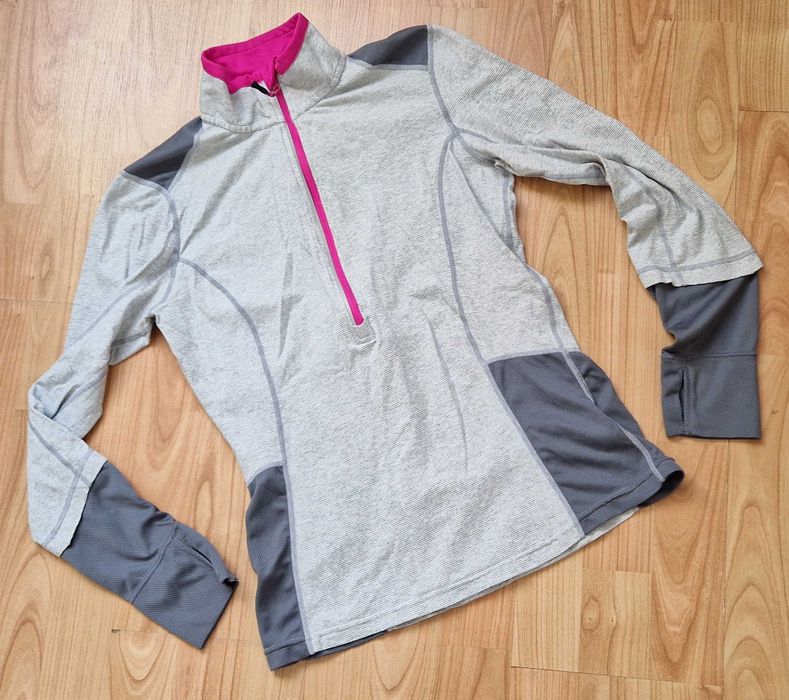 MPG Damska Bluza Termoaktywna 1/4 Zip, Odblaski,  Rozmiar S